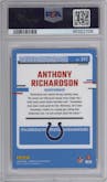 Anthony Richardson from the 2023 Donruss Optic set featuring a Pink parallel graded by PSA and given an overall grade of 10.