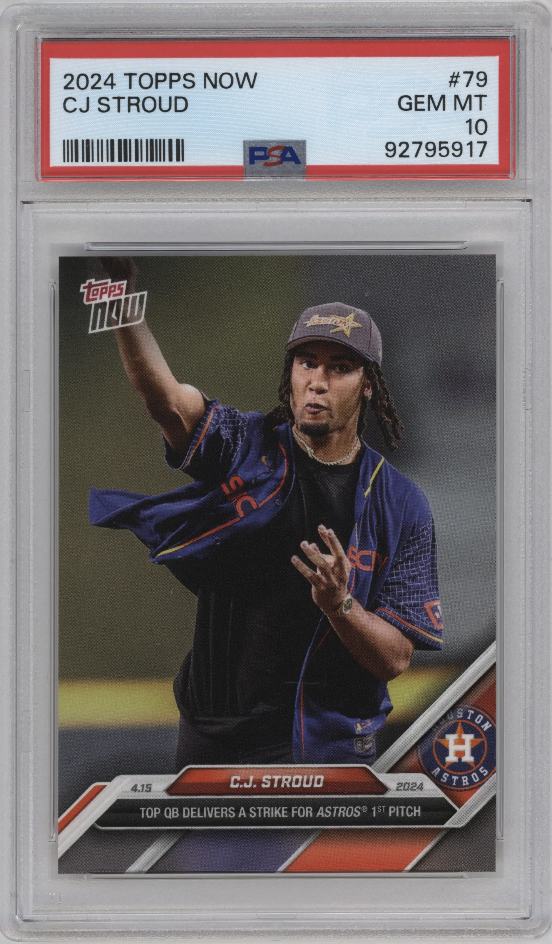 2024 Topps Now C.J. Stroud PSA 10