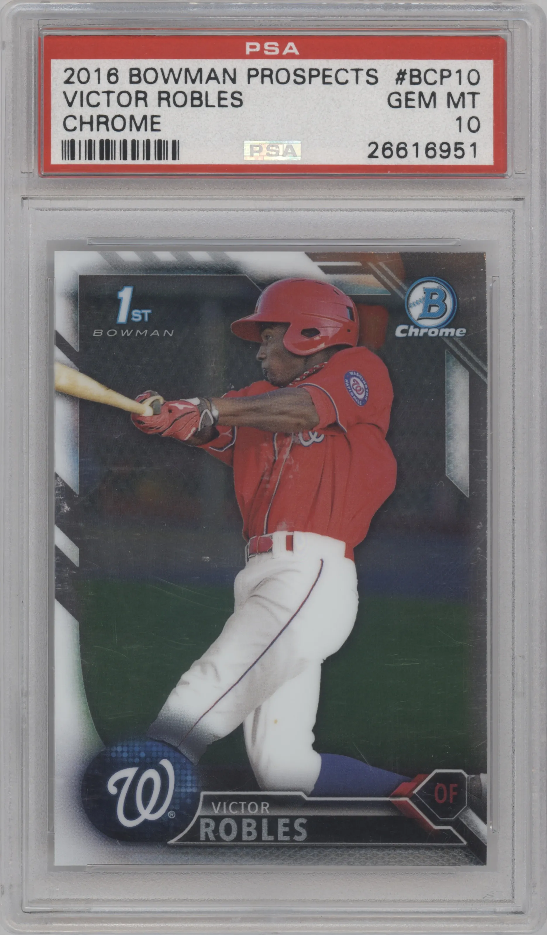 2016 Bowman Chr.Pros. Victor Robles PSA 10