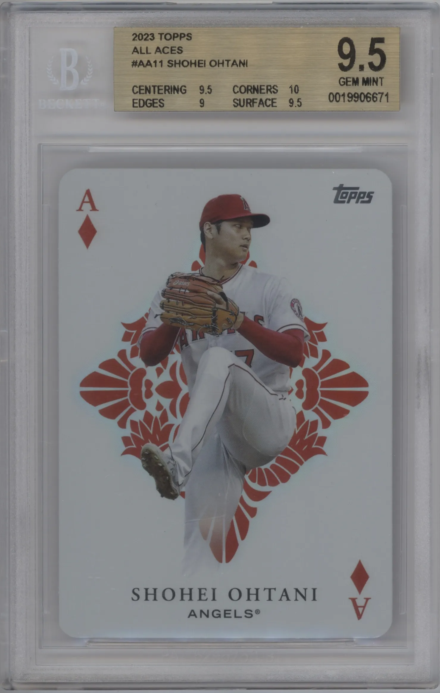 2023 Topps Series 1 All Aces Shohei Ohtani #AA-11 BGS 9.5