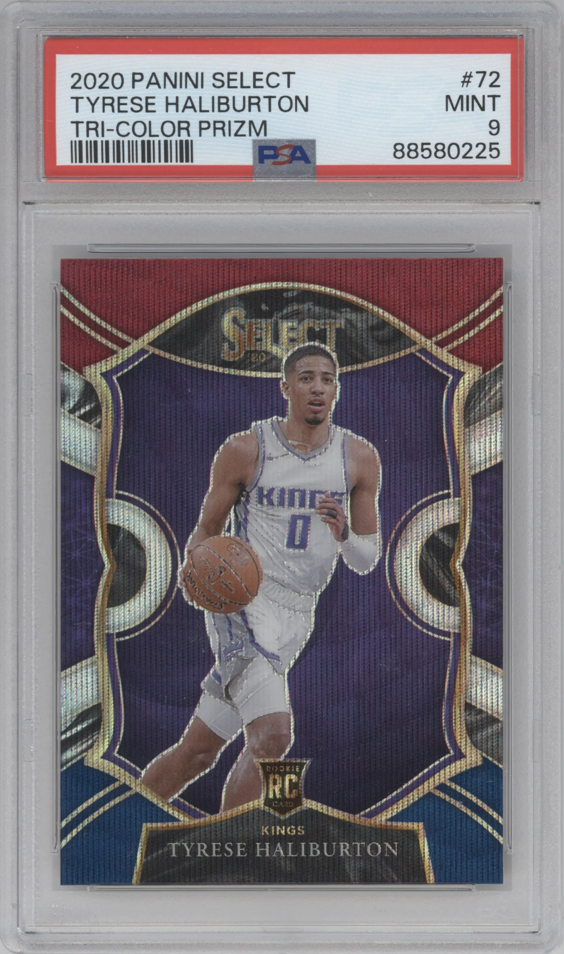 2020 Panini Select Tyrese Haliburton Tri-Color PSA 9
