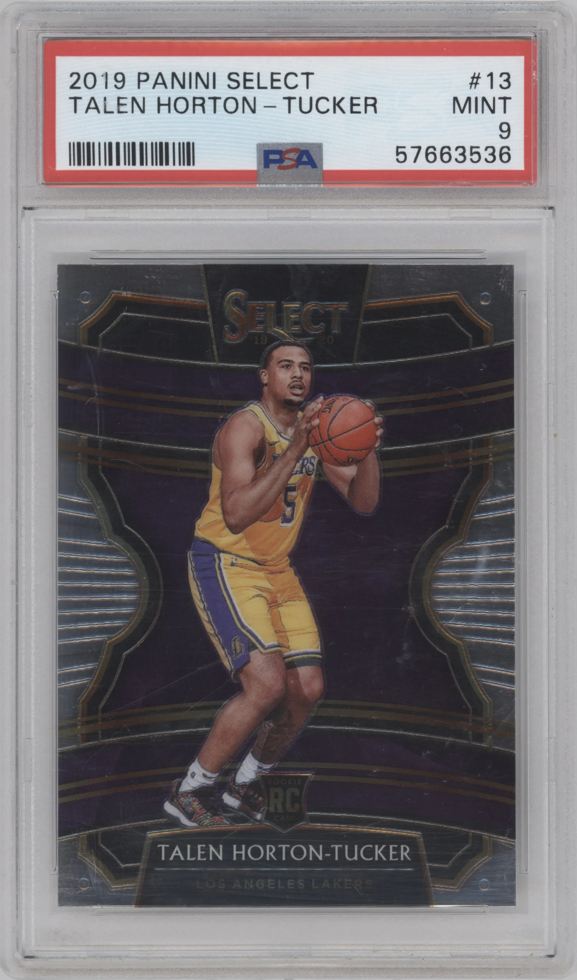 2019 Panini Select Talen Horton-Tucker #13 PSA 9