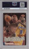 Kobe Bryant from the 1996-97 Fleer Ultra set graded by PSA and given an overall grade of 8.