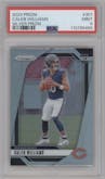 Caleb Williams from the 2024 Panini Prizm set featuring a Silver Prizm parallel graded by PSA and given an overall grade of 9.