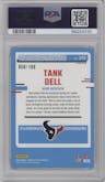 Tank Dell from the 2023 Donruss Optic set featuring a Blue parallel graded by PSA and given an overall grade of 10.