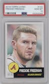 Freddie Freeman from the Ultimate Topps Living Set   set graded by PSA and given an overall grade of 10.