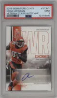 Chad Johnson from the 2024 Topps Signature Class set graded by PSA and given an overall grade of 9.