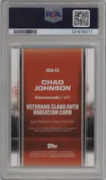 Chad Johnson from the 2024 Topps Signature Class set graded by PSA and given an overall grade of 9.