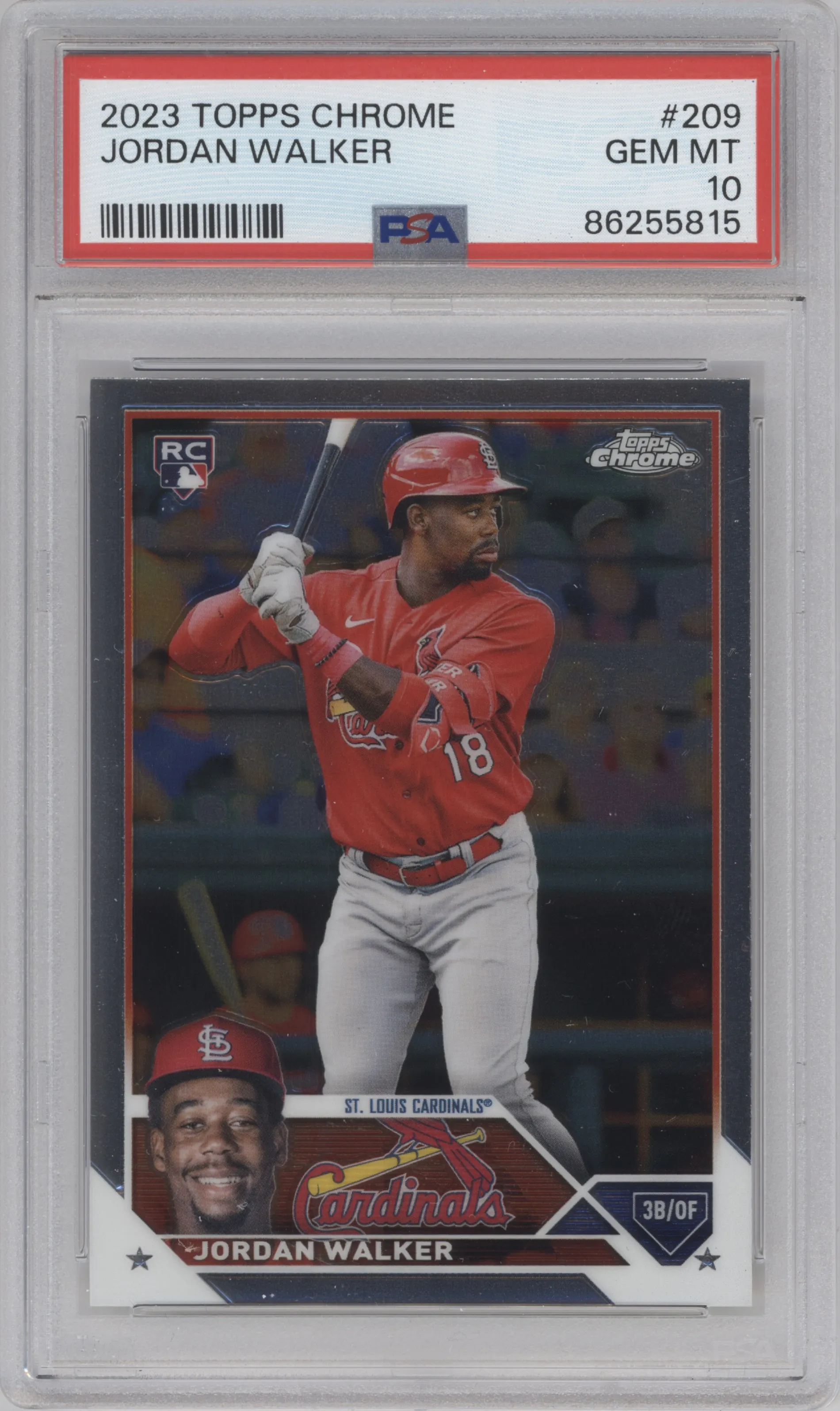 2023 Topps Chrome Jordan Walker PSA 10