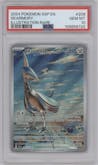 Skarmory from the 2024 Pokemon SV set graded by PSA and given an overall grade of 10.