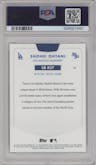 Shohei Ohtani from the 2024 Topps 50/50 set featuring a Kanji parallel graded by PSA and given an overall grade of 9.