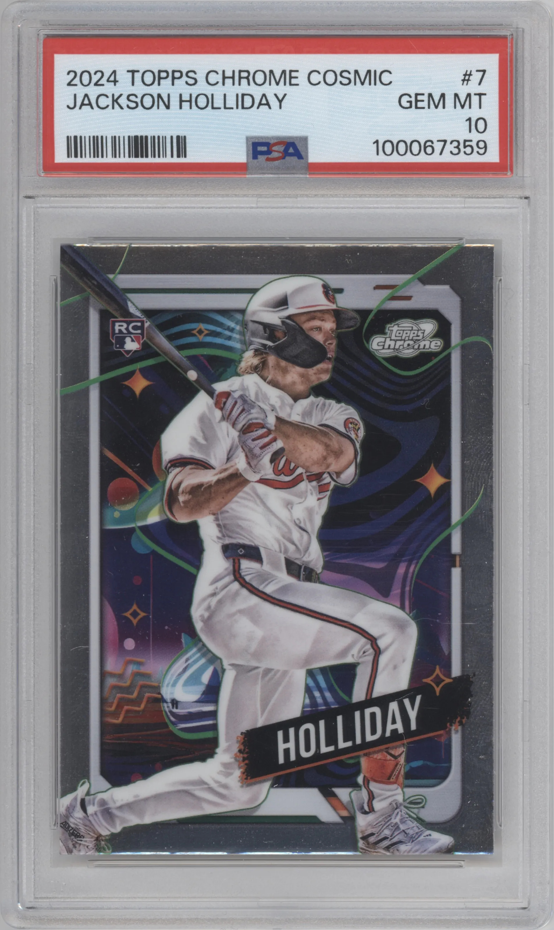 2024 Topps Cosmic Chrome Jackson Holliday #7 PSA 10