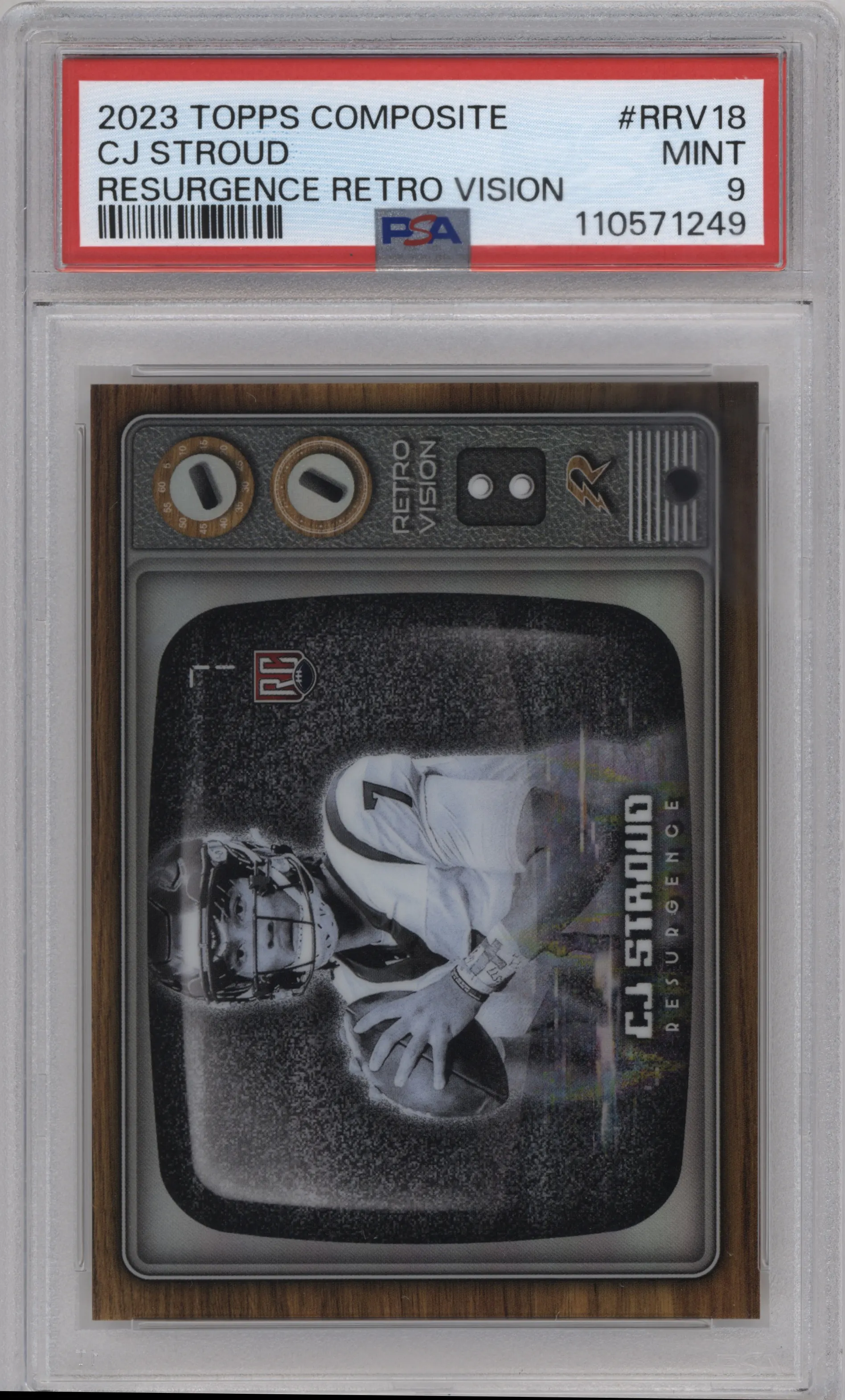 2023 Topps Composite Resurge.Retro Vis. CJ Stroud #RRV-18 PSA 9