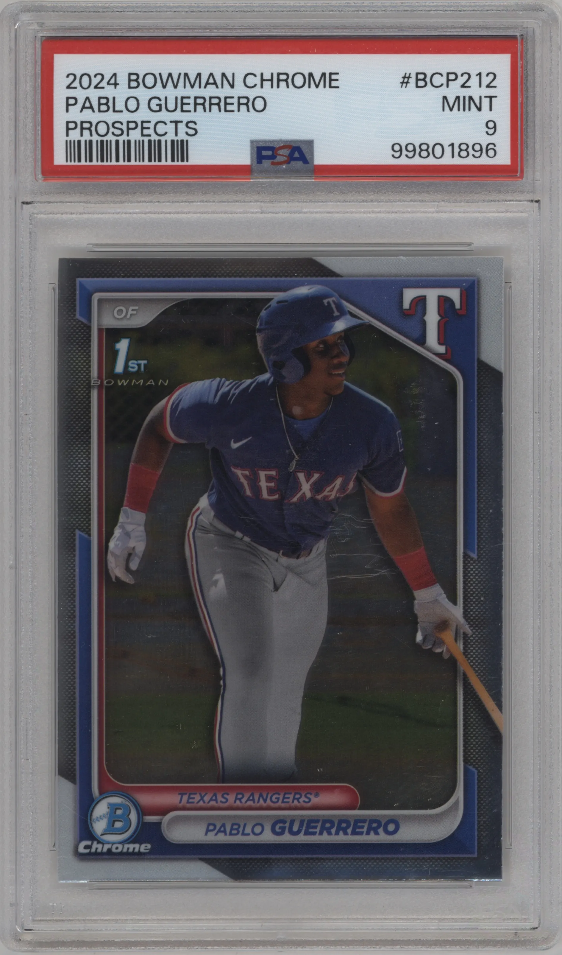 2024 Bowman Chrome Chr.Pros. Pablo Guerrero #BCP-212 PSA 9