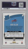 Josh Allen from the 2018 Panini Donruss Optic set graded by PSA and given an overall grade of 10.