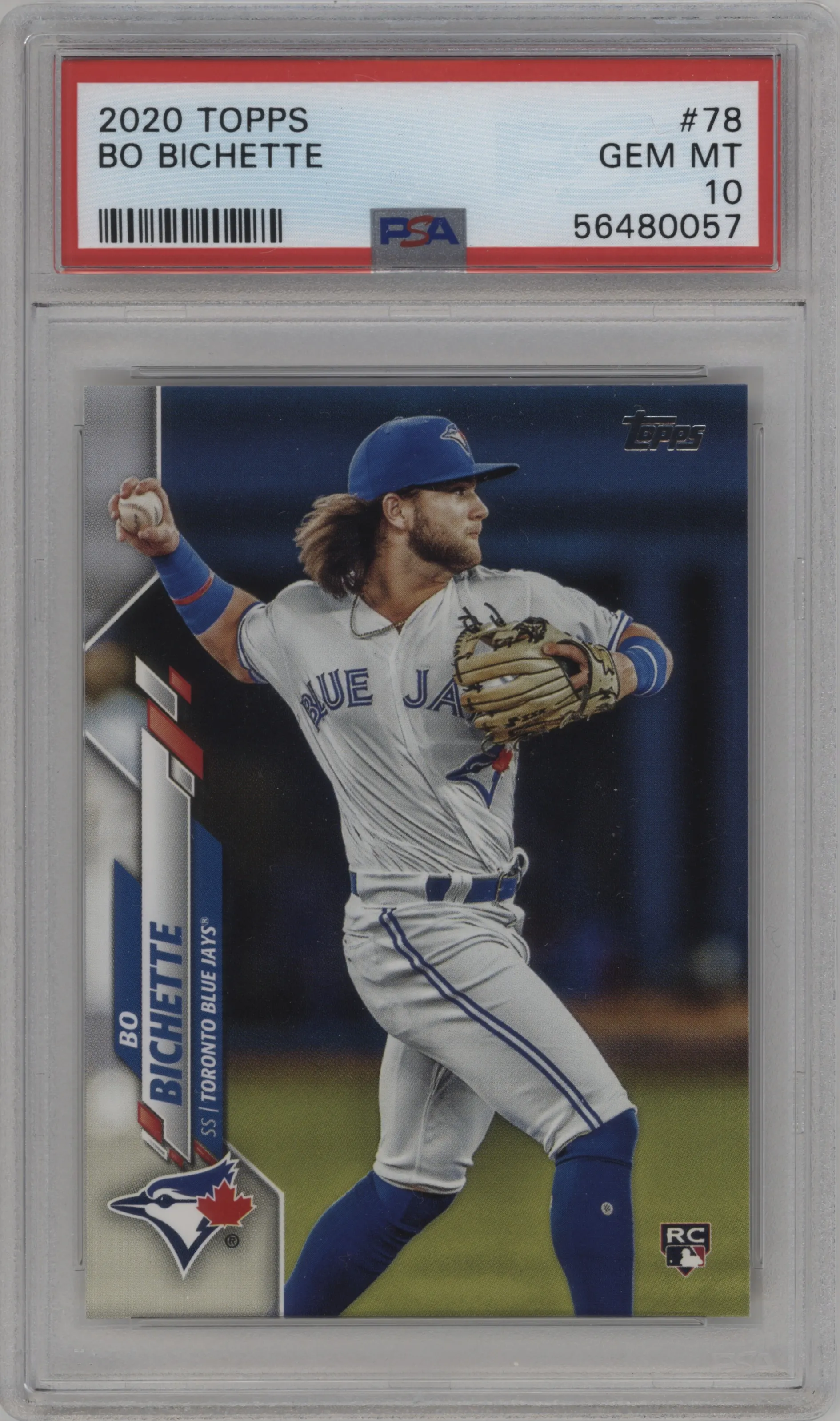 2020 Topps Series 1 Bo Bichette PSA 10