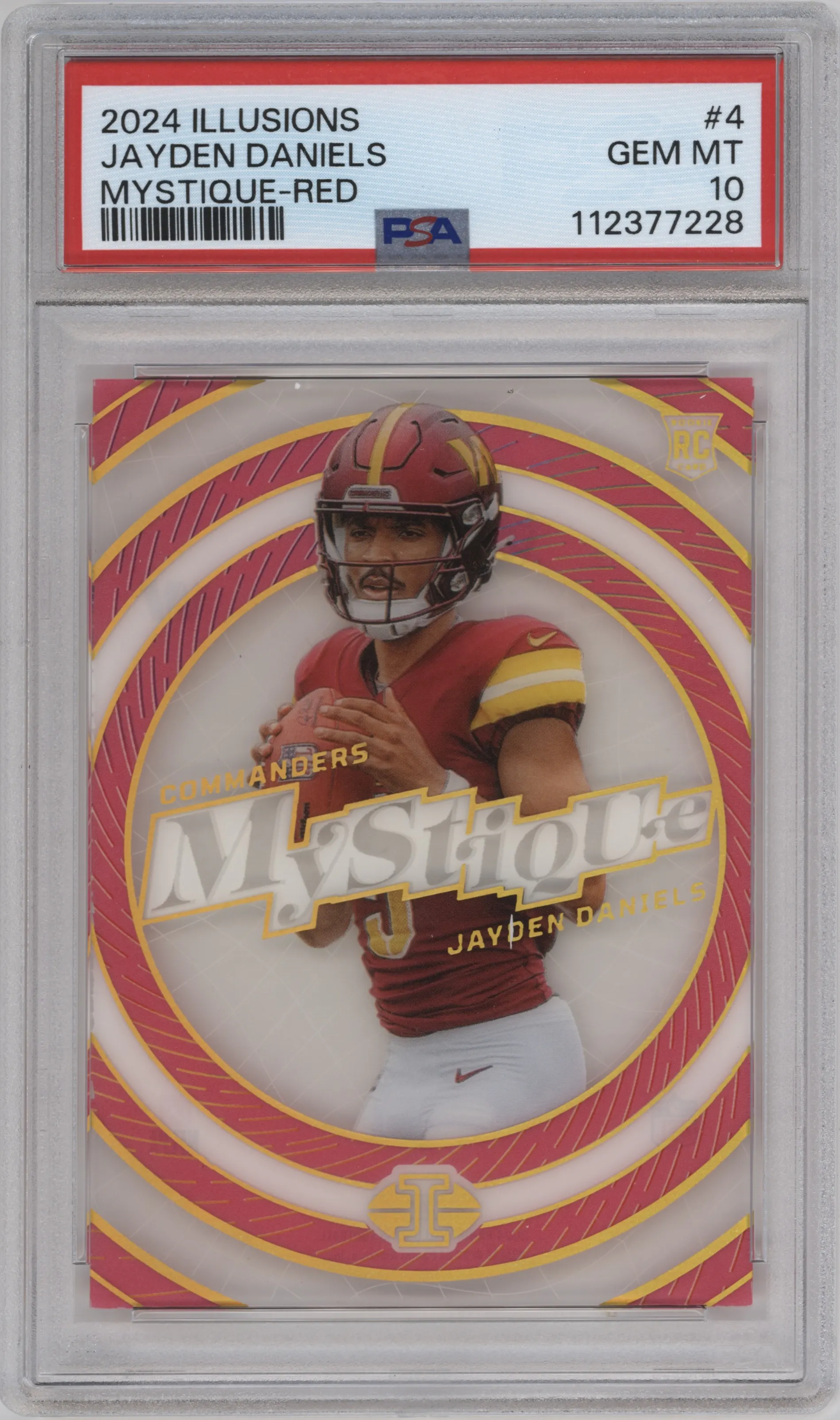 2024 Panini Illusions Mystique Jayden Daniels Pink #4 PSA 10