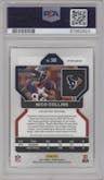 Nico Collins from the 2021 Panini Prizm set featuring a No Huddle parallel graded by PSA and given an overall grade of 10.