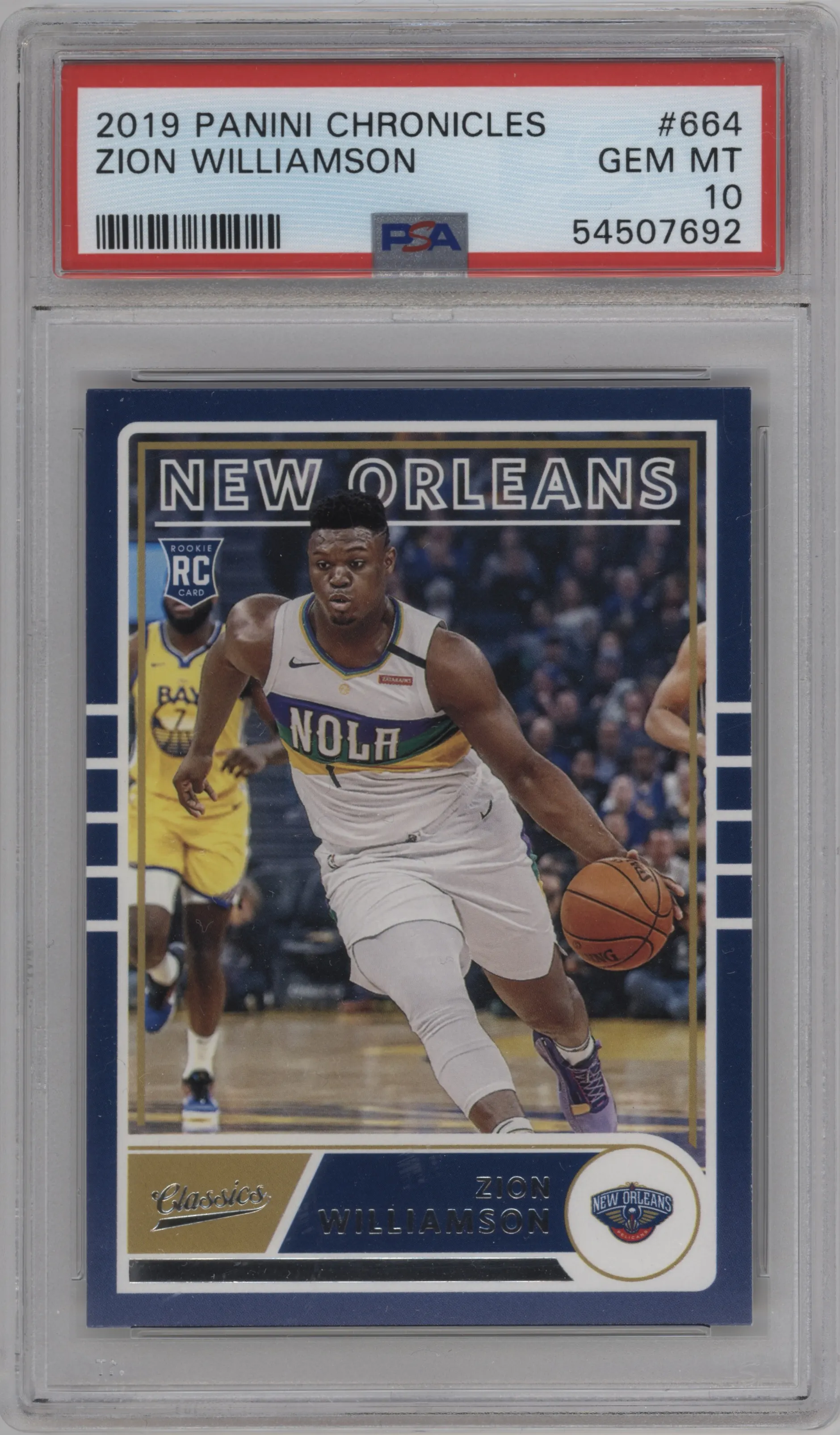 2019 Panini Chronicles Classics Zion Williamson PSA 10