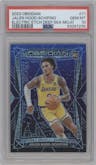 Jalen Hood-Schifino from the 2023-24 Panini Obsidian set featuring a Electric Etch Deep Sea Mojo parallel graded by PSA and given an overall grade of 10.