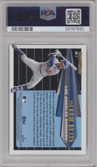 Mookie Betts from the 2021 Topps Update set graded by PSA and given an overall grade of 10.