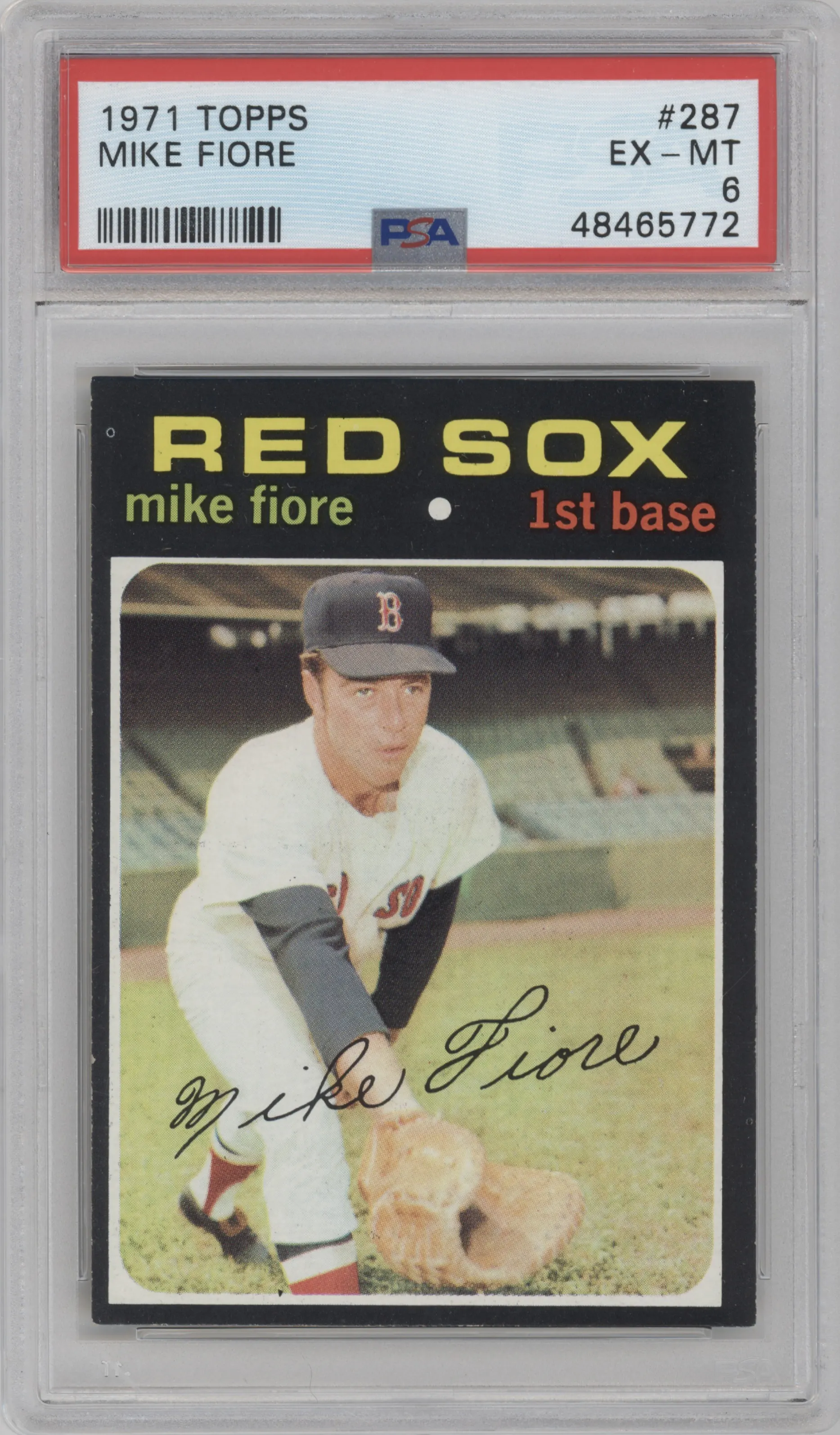 1971 Topps Mike Fiore PSA 6