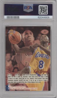 Kobe Bryant from the 1996-97 Fleer Ultra set graded by PSA and given an overall grade of 9.