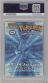 Articuno from the 1999 Santizo Editores Manga-01 Pokemon set graded by PSA and given an overall grade of 9.