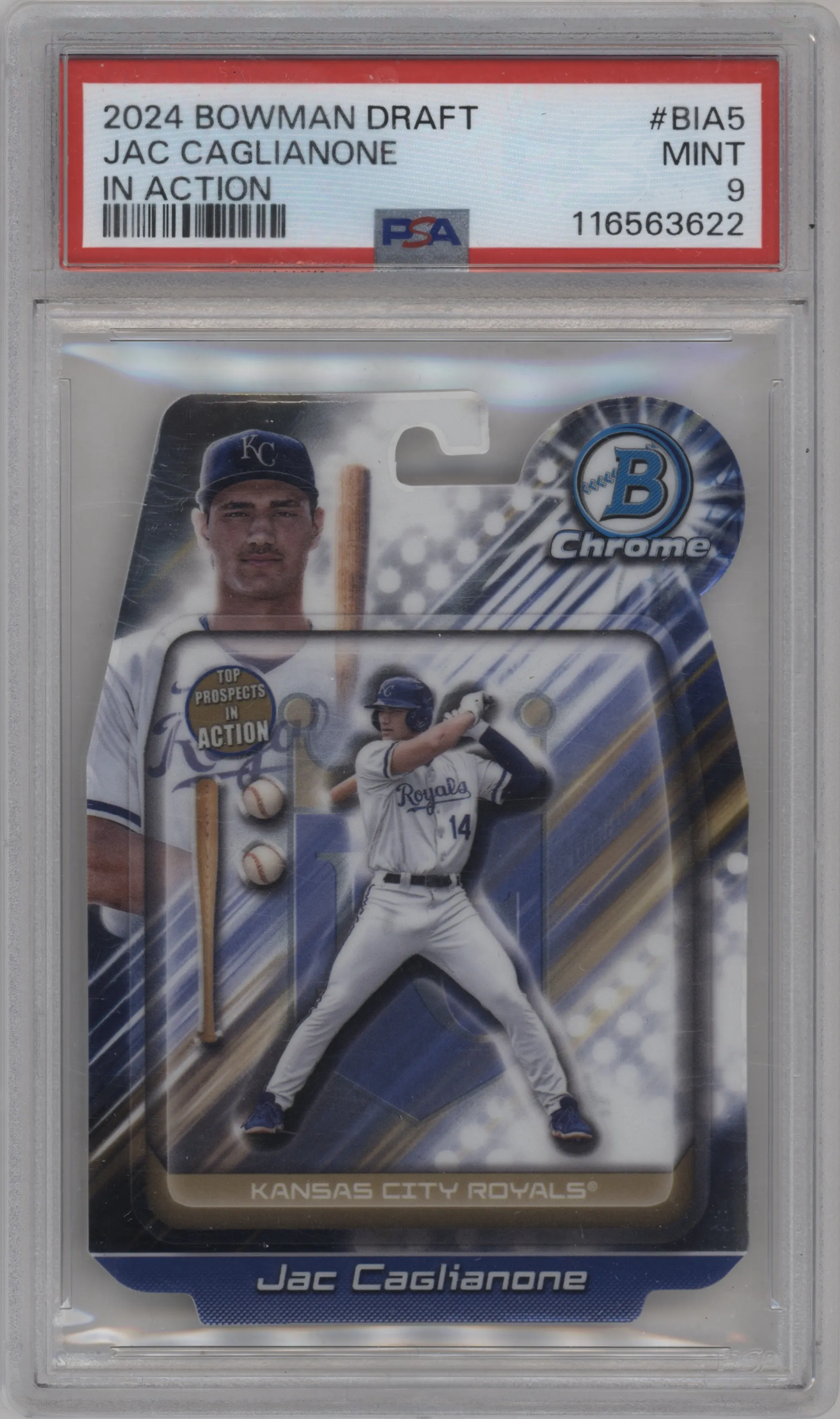 2024 Bowman Draft Bowman In Action Jac Caglianone PSA 9