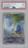 Heracross from the 2023 Pokemon SV set graded by PSA and given an overall grade of 9.