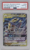 Garchomp/Giratina GX from the 2019 Pokemon S&M JPN  set graded by PSA and given an overall grade of 10.
