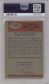 Bob St. Clair from the 1955 Bowman set graded by PSA and given an overall grade of 5.