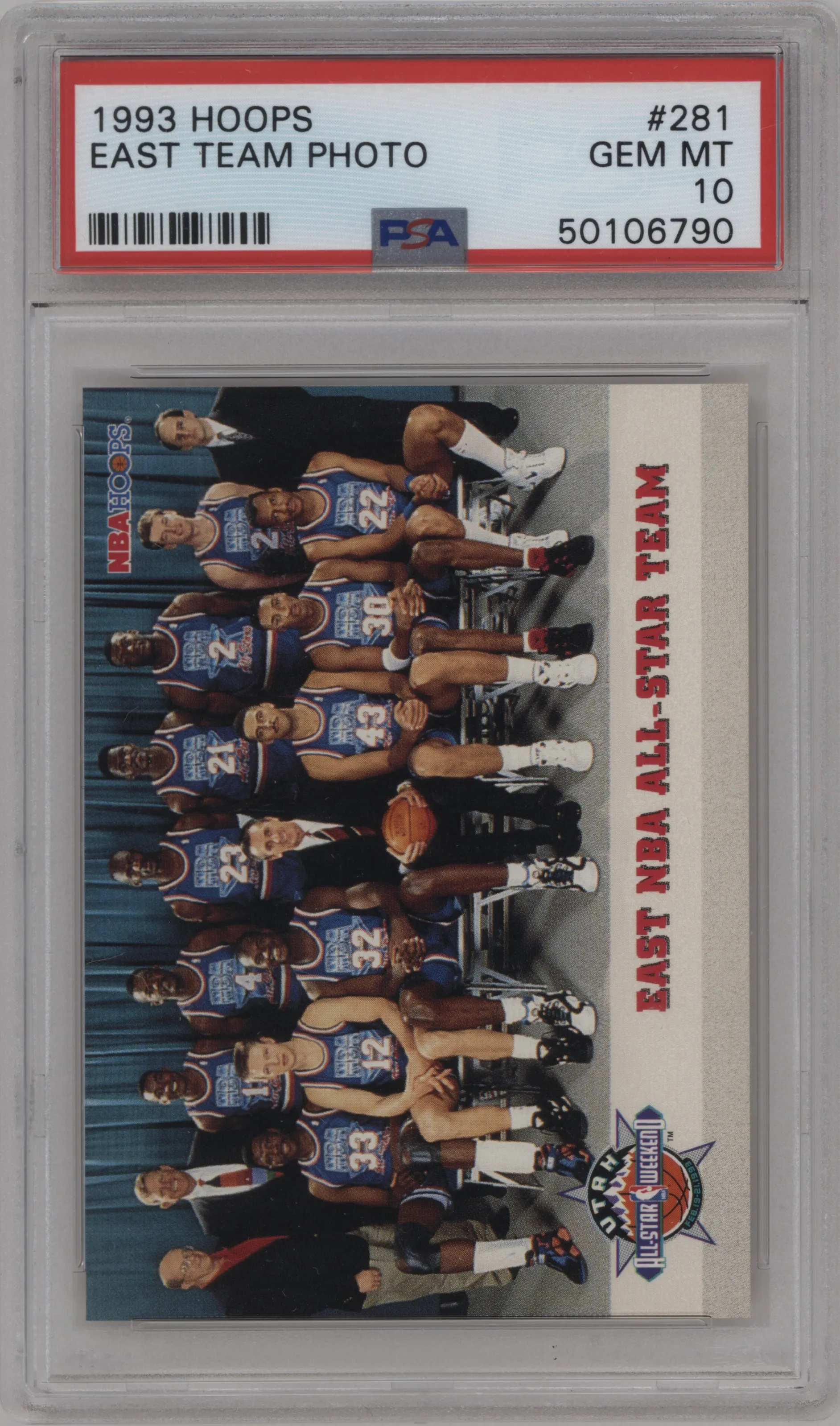 1993 NBA Hoops East NBA All-Star Team #281 PSA 10