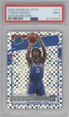 Tyrese Maxey from the 2020-21 Panini Donruss Optic set featuring a Checkerboard parallel graded by PSA and given an overall grade of 9.