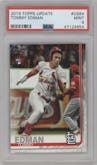 Tommy Edman from the 2019 Topps Update  set graded by PSA and given an overall grade of 9.