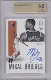 Mikal Bridges from the 2018-19 Panini Encased set graded by Beckett and given an overall grade of 9.5.