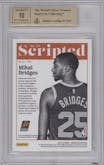 Mikal Bridges from the 2018-19 Panini Encased set graded by Beckett and given an overall grade of 9.5.