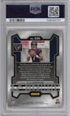 C.J. Stroud from the 2023 Panini Prizm set featuring a Disco parallel graded by PSA and given an overall grade of 9.