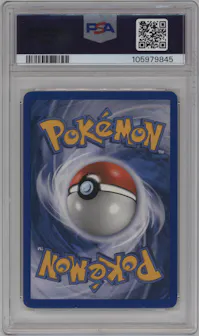 Regirock Gold Star from the 2006 Pokemon EX set graded by PSA and given an overall grade of 7.