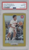 Ausar Thompson from the 2023-24 Panini Prizm Deca set featuring a Gold Prizm parallel graded by PSA and given an overall grade of 10.