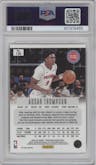 Ausar Thompson from the 2023-24 Panini Prizm Deca set featuring a Gold Prizm parallel graded by PSA and given an overall grade of 10.