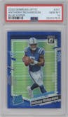 Anthony Richardson from the 2023 Donruss Optic set featuring a Hyper Blue parallel graded by PSA and given an overall grade of 10.