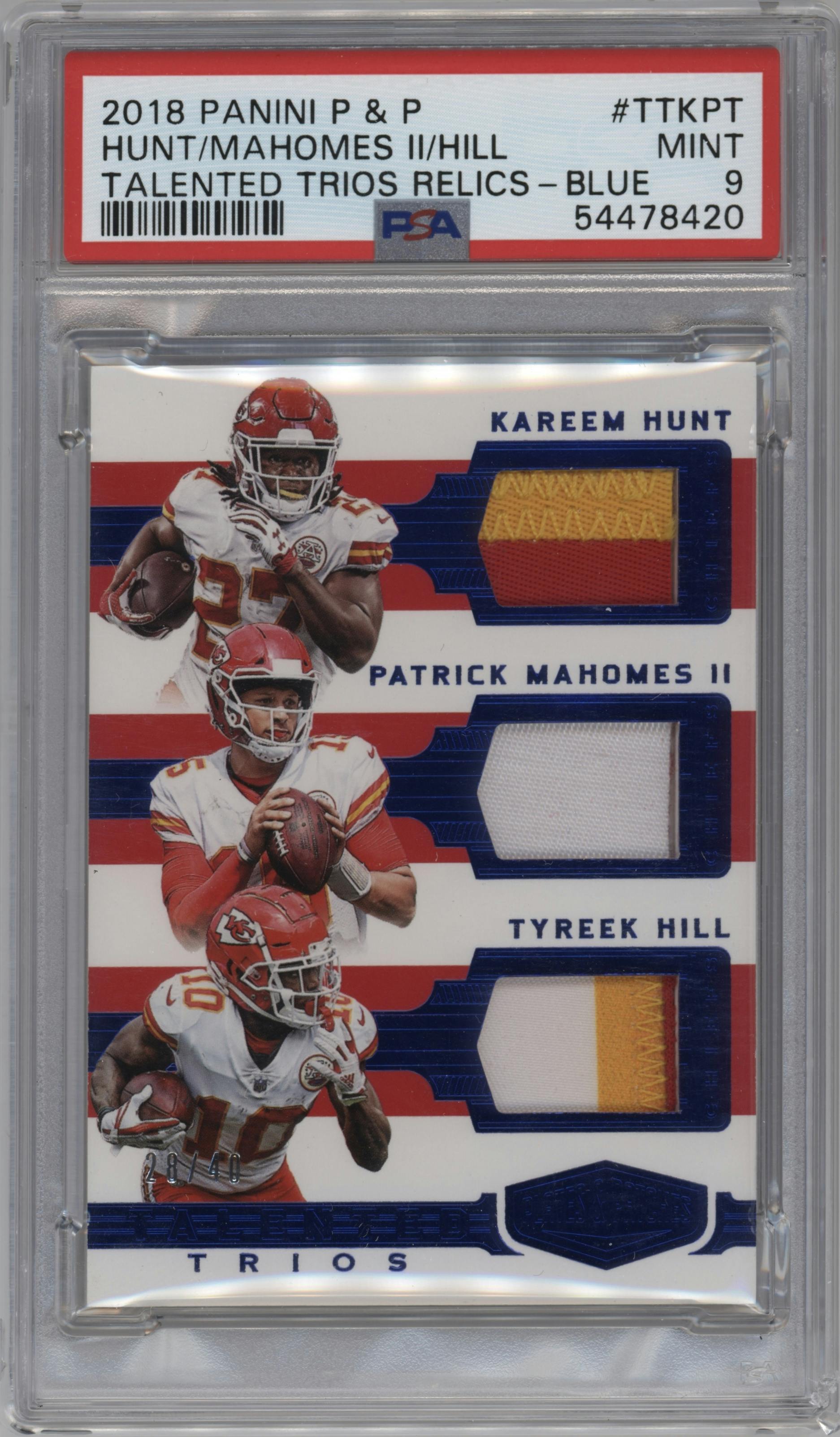 Kareem Hunt/Patrick Mahomes II/Tyreek Hill