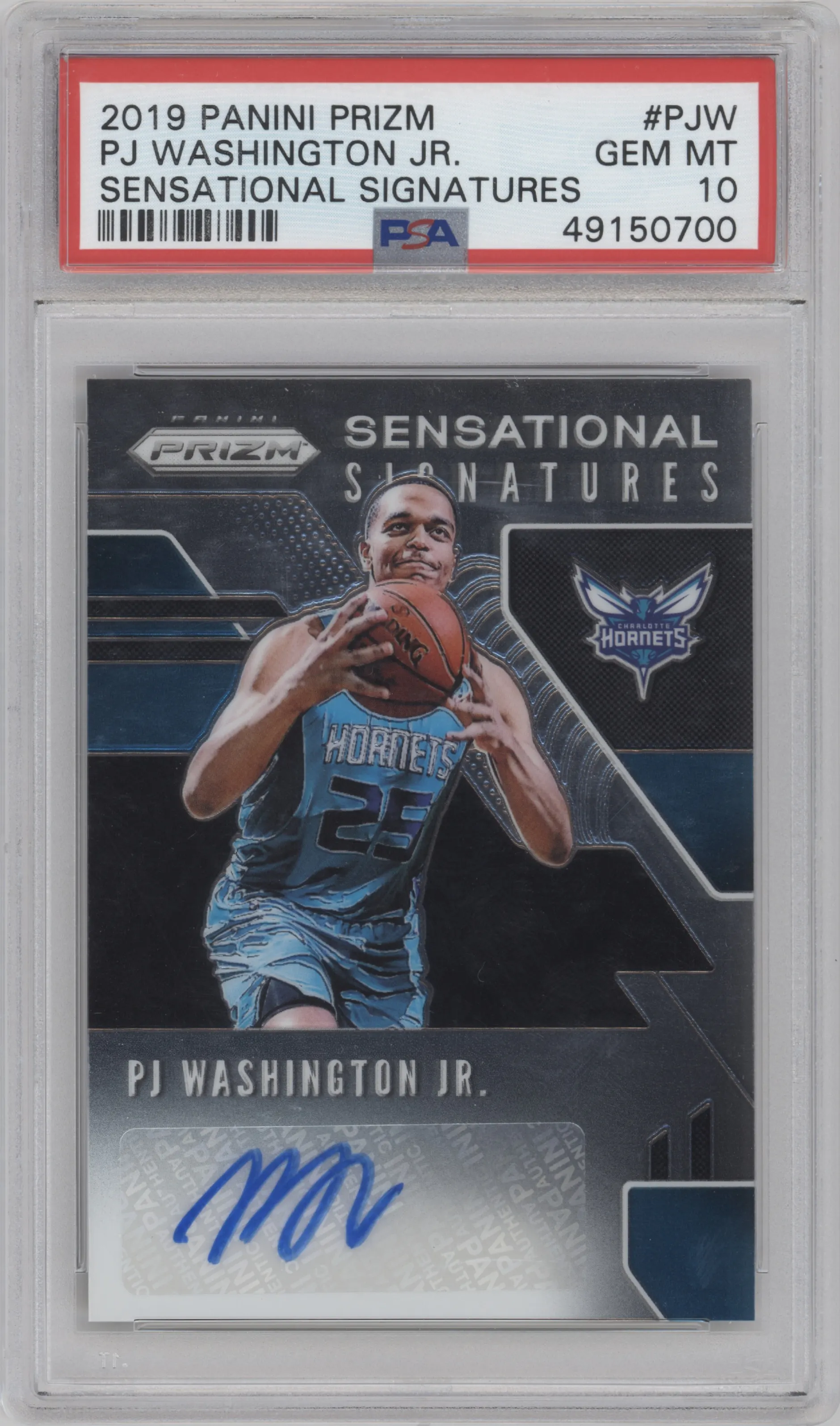 2019 Panini Prizm Sen.Sig. PJ Washington Jr. PSA 10