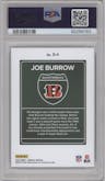 Joe Burrow from the 2023 Panini Donruss set graded by PSA and given an overall grade of 10.