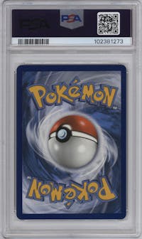 Mewtwo EX from the 2015 Pokemon XY set graded by PSA and given an overall grade of 10.