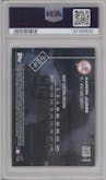 Aaron Judge from the 2017 Topps Now set graded by PSA and given an overall grade of 9.