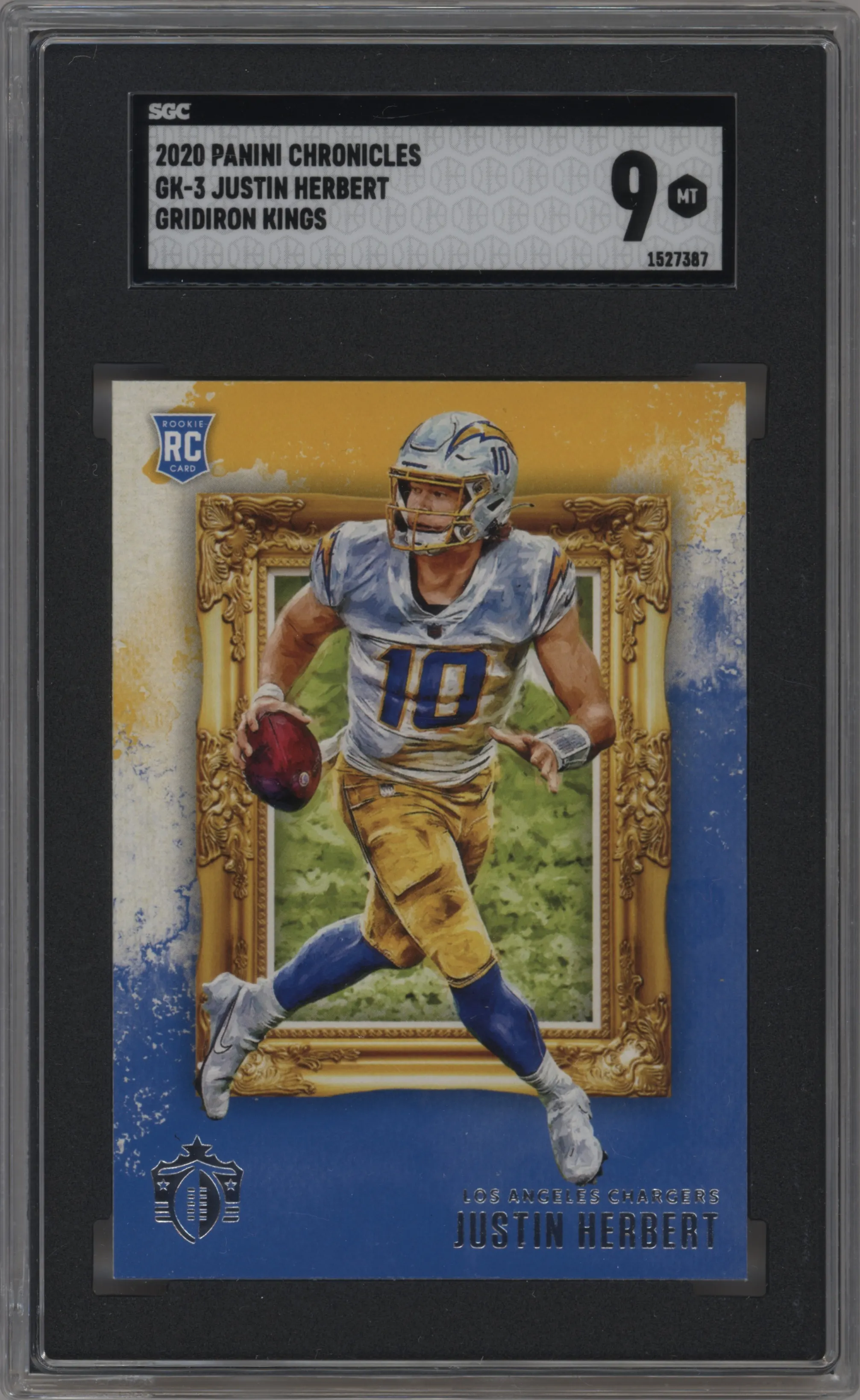 2020 Panini Chronicles Gridiron Kings Justin Herbert SGC 9
