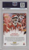 Patrick Mahomes II from the 2022 Panini Donruss Optic set graded by PSA and given an overall grade of 10.