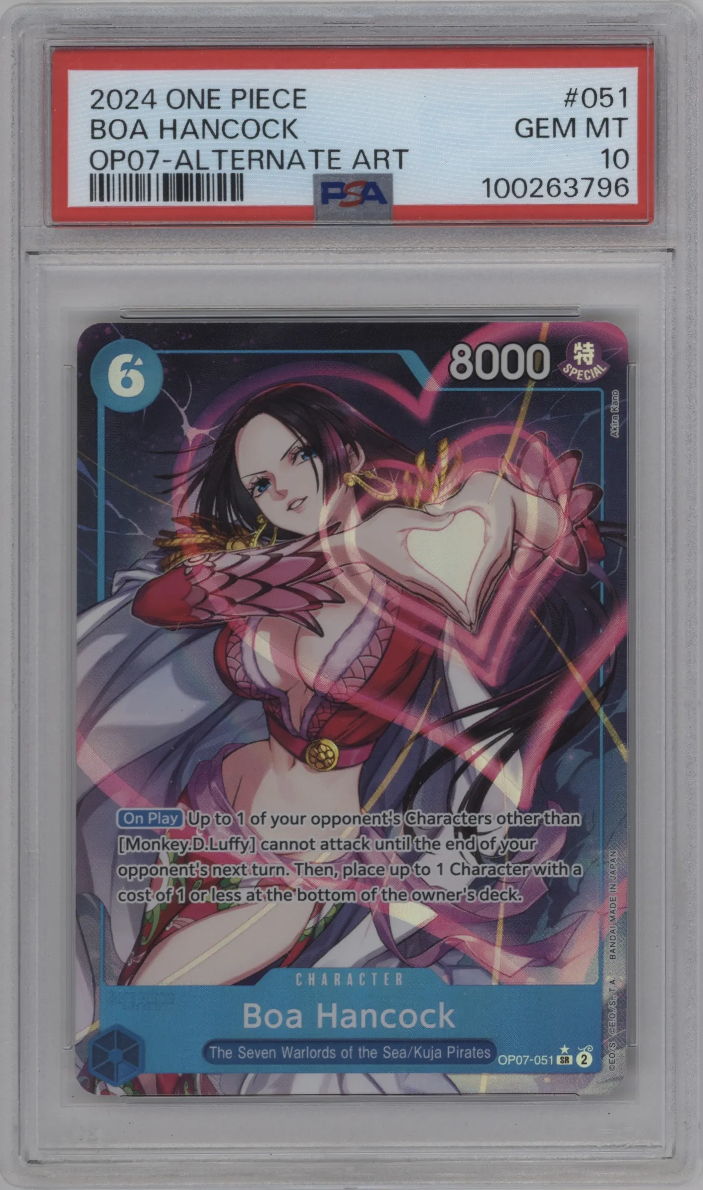 2024 One Piece 500 Years in the Future Boa Hancock Alternate Art PSA 10